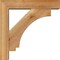 Ekena Millwork Imperial Block Rough Sawn Bracket w/ Offset Brace, Western Red Cedar, 4"W x 14"D x 14"H BKT0402X14X14IMP05RWR - alternate 3
